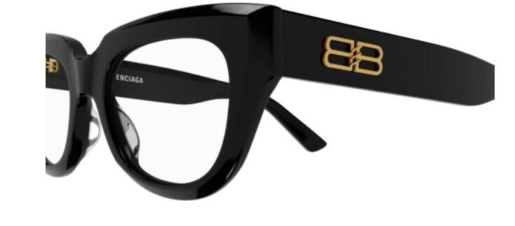 Balenciaga BB0239O-001 Black Square  Women's Eyeglasses