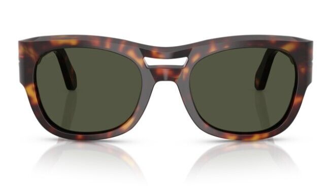 Persol 0PO0064S 24/31 Havana/Green Soft Square 54mm Men's Sunglasses