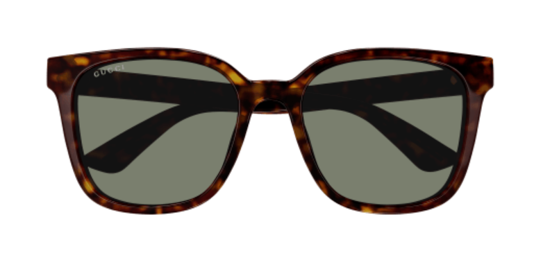 Gucci GG1346SK 003 Havana/Green Rectangle Men's Sunglasses