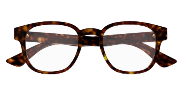 Gucci GG1343O 002 Havana Soft Square Men's Eyeglasses
