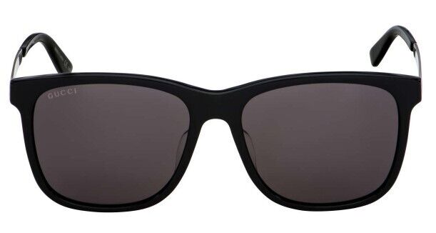 Gucci GG0078SK 002 Black/Grey Square Men's Sunglasses