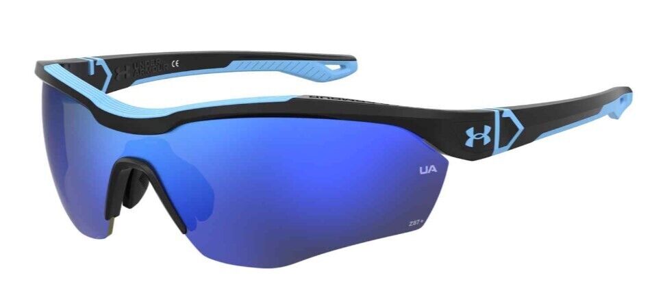 Under Armour  UA-Yard-Pro 0D51-W1 Black/Blue Men's Sunglasses