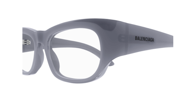 Balenciaga BB0269O 003 Grey Square Women's Eyeglasses