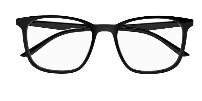 Puma PU0371O 001 Black-Black Square Full-Rim Unisex  Eyeglasses