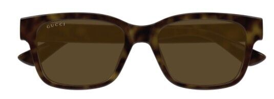 Gucci GG1716S 002 Havana/Brown Men's Rectangle Sunglasses