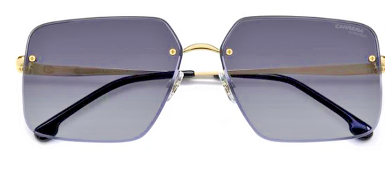 Carrera  3044/S RHL A8 Gold/Black/Brown Shaded Blue Mirrored Women's Sunglasses