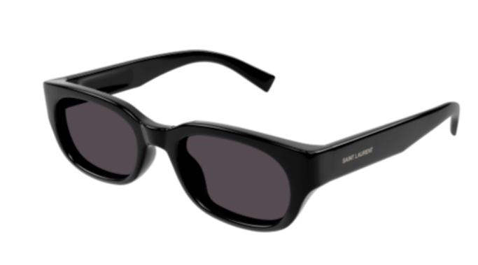 Saint Laurent SL 642 001 Black Round Men's Sunglasses