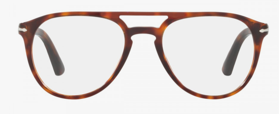 Persol 0PO 3160V 9015 Havana/Clear Soft Square Men's Eyeglasses