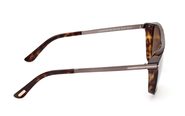 Tom Ford FT1105 Lionel-02 52L Dark Havana/Roviex Mirrored Square Sunglasses