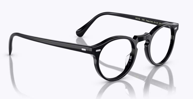 Oliver Peoples Gregory Peck OV5186A 1005 Black Round Men's Eyeglasses