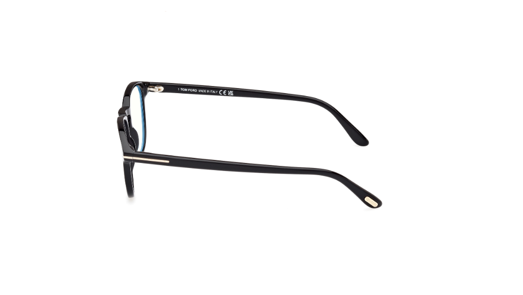 Tom Ford FT5899 001 Shiny Black Square Men's Eyeglasses