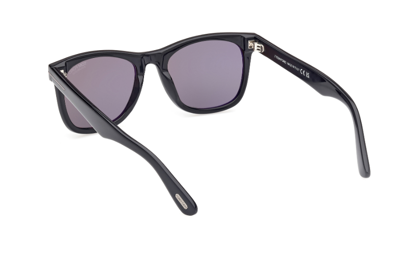 Tom Ford KEVYN FT1099-N 01D Shiny Black/Smoke Square Men's Sunglasses