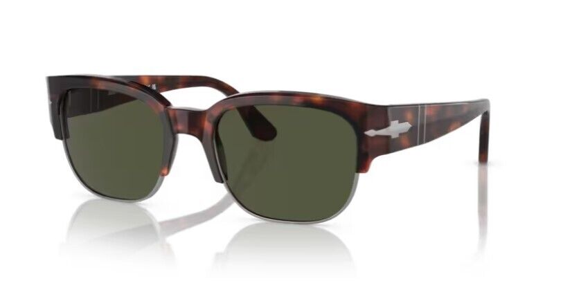 Persol 0PO3319S Tom 24/31 Havana/Green 55mm Unisex Sunglasses