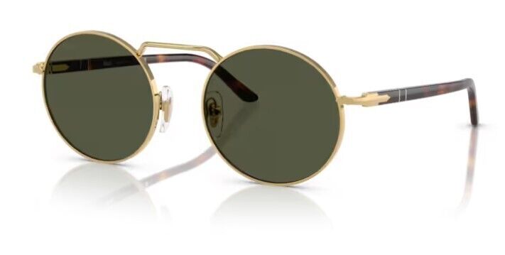 Persol 0PO1019S 515/31 Gold/Green Oval Shape Unisex Sunglasses