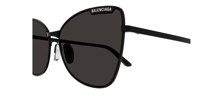 Balenciaga BB0278S 001 Black/Grey Cat Eye Women's Sunglasses