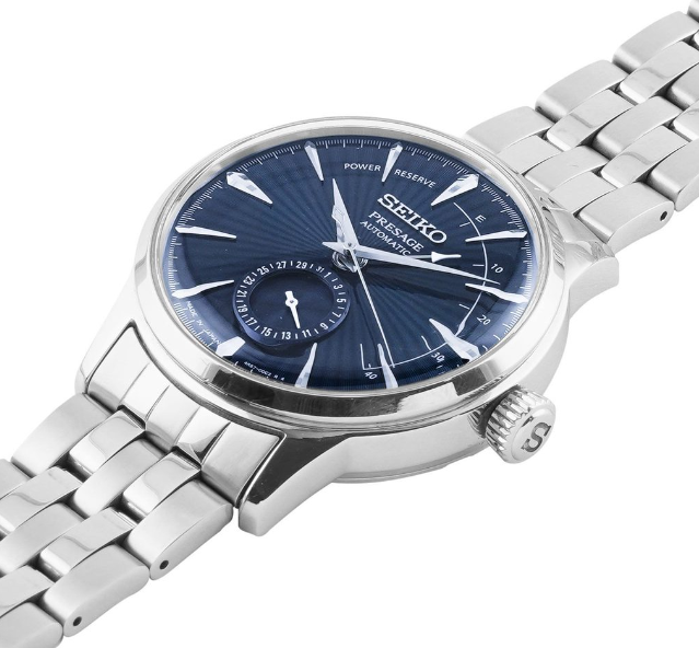 Seiko Essential Presage Cocktail Multi-hand Automatic Blue Dial Watch SSA347J1