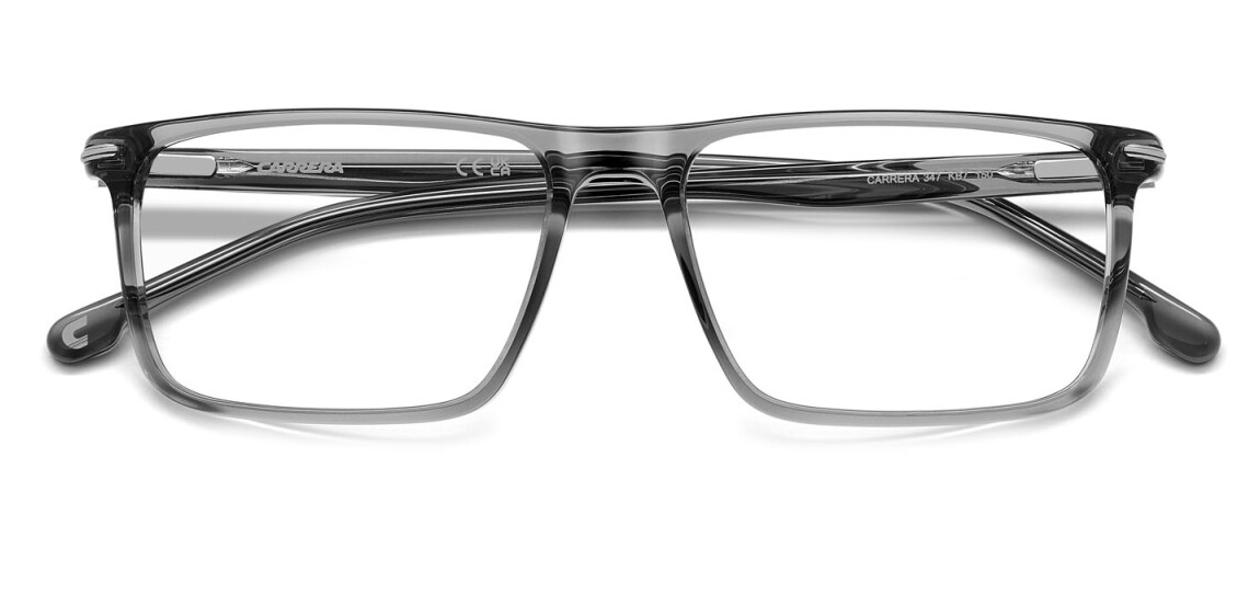 Carrera 347 KB7 Grey Rectangular Men's Eyeglasses