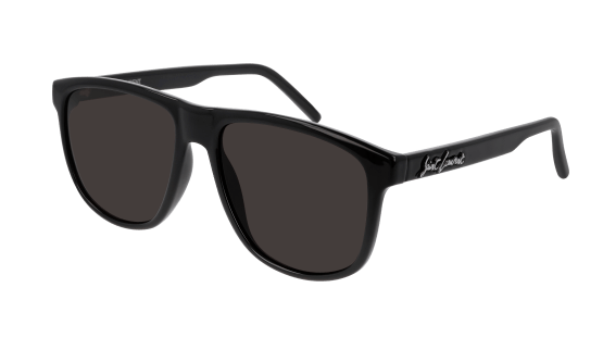 Saint Laurent SL 334 001 Black Square Men's Sunglasses