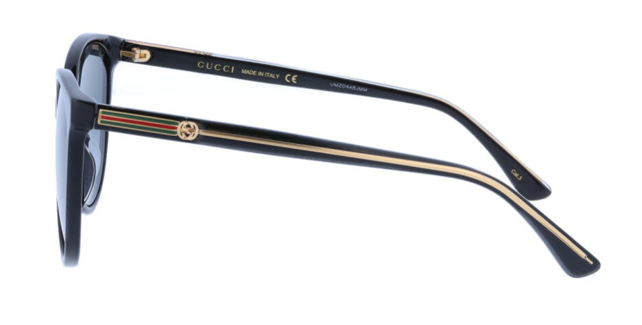 Gucci GG0377SK 001 Black/Grey Gradient Cat Eye Women's Sunglasses