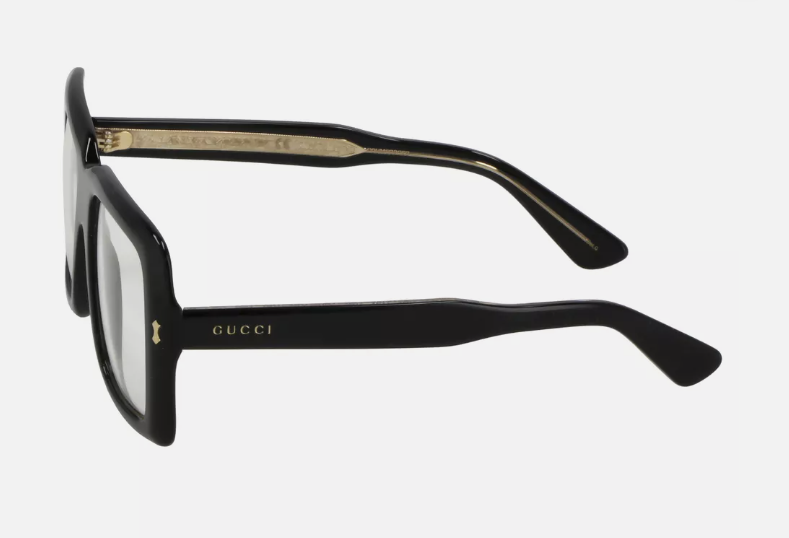 Gucci GG0366S 001 Black Square Men's Eyeglasses