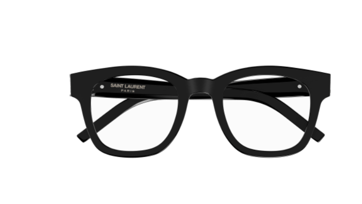 Saint Laurent SL M124 OPT 001 Black Square Men's Eyeglasses