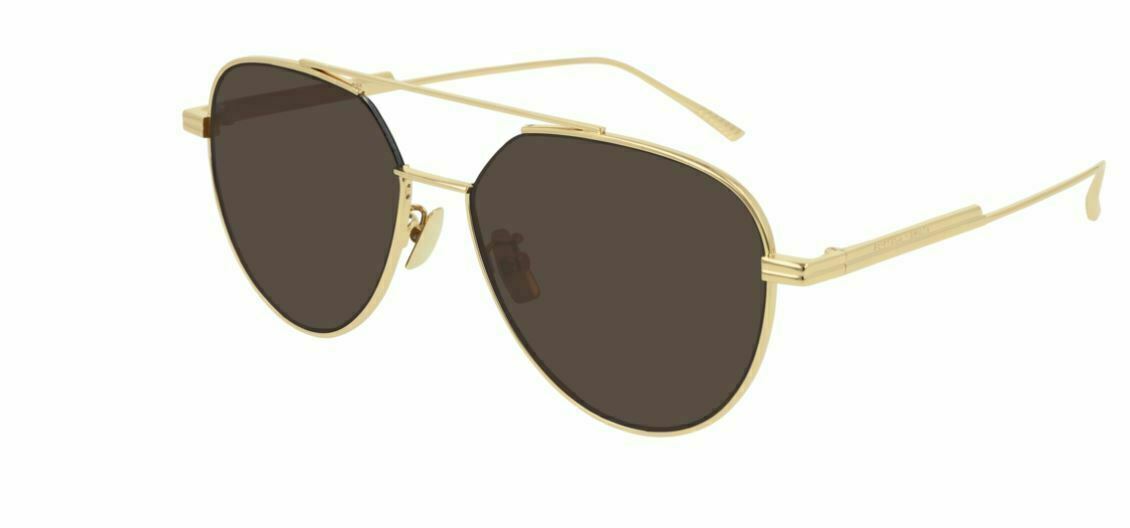 Bottega Veneta BV1013SK 003 Gold Sunglasses