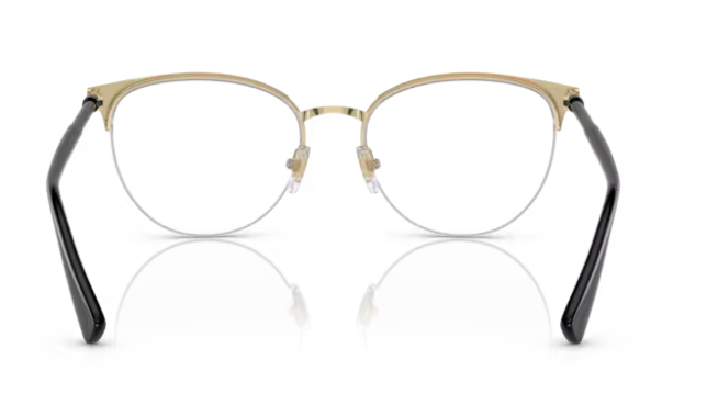 Versace 0VE1247 1252 Black/Pale Gold Cat-Eye Women's Eyeglasses