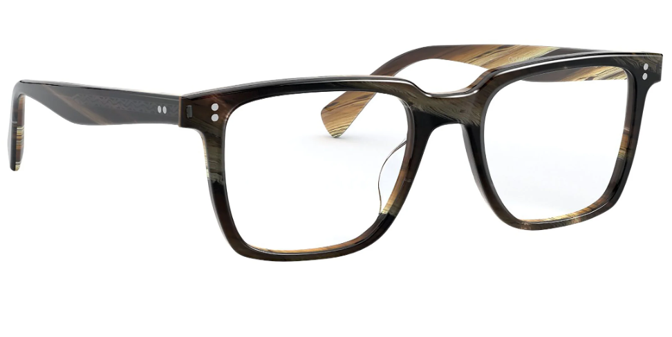 Oliver Peoples Lachman OV5419U 1683 Navy Bark/Brown Horn Men's Eyeglasses