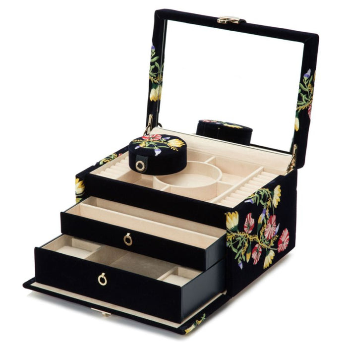 Wolf Zoe Indigo Medium Jewelry Box 393116