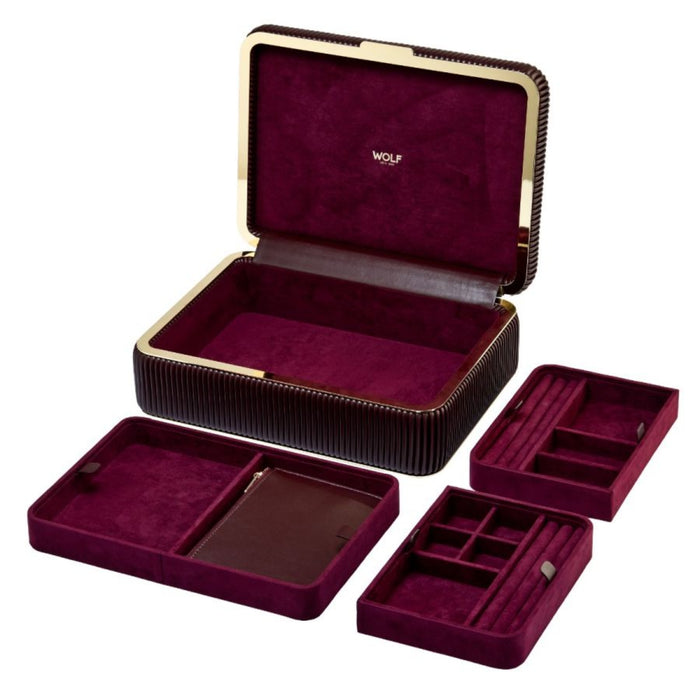 Wolf Bella Bordeaux Medium Jewelry Box 781026