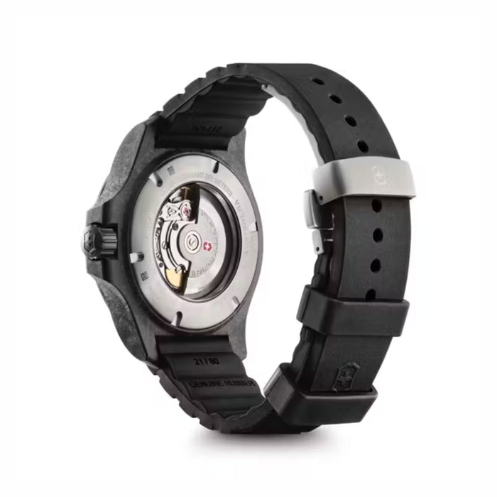 Victorinox I.N.O.X. Carbon Mechanical Black Alox Pattern Dial Men's Watch 241866.1