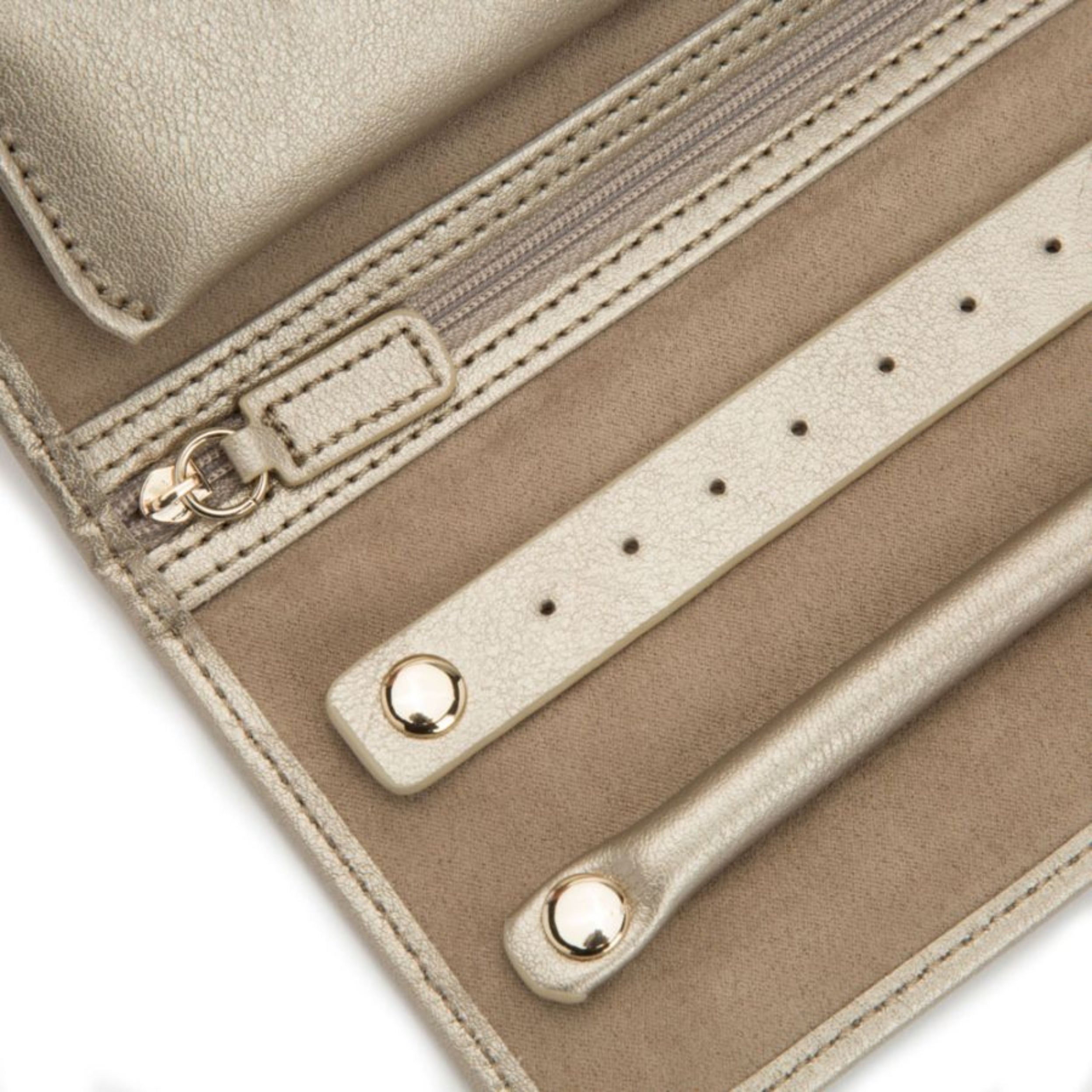 Wolf Palermo Pewter Gold Jewelry Roll 213478