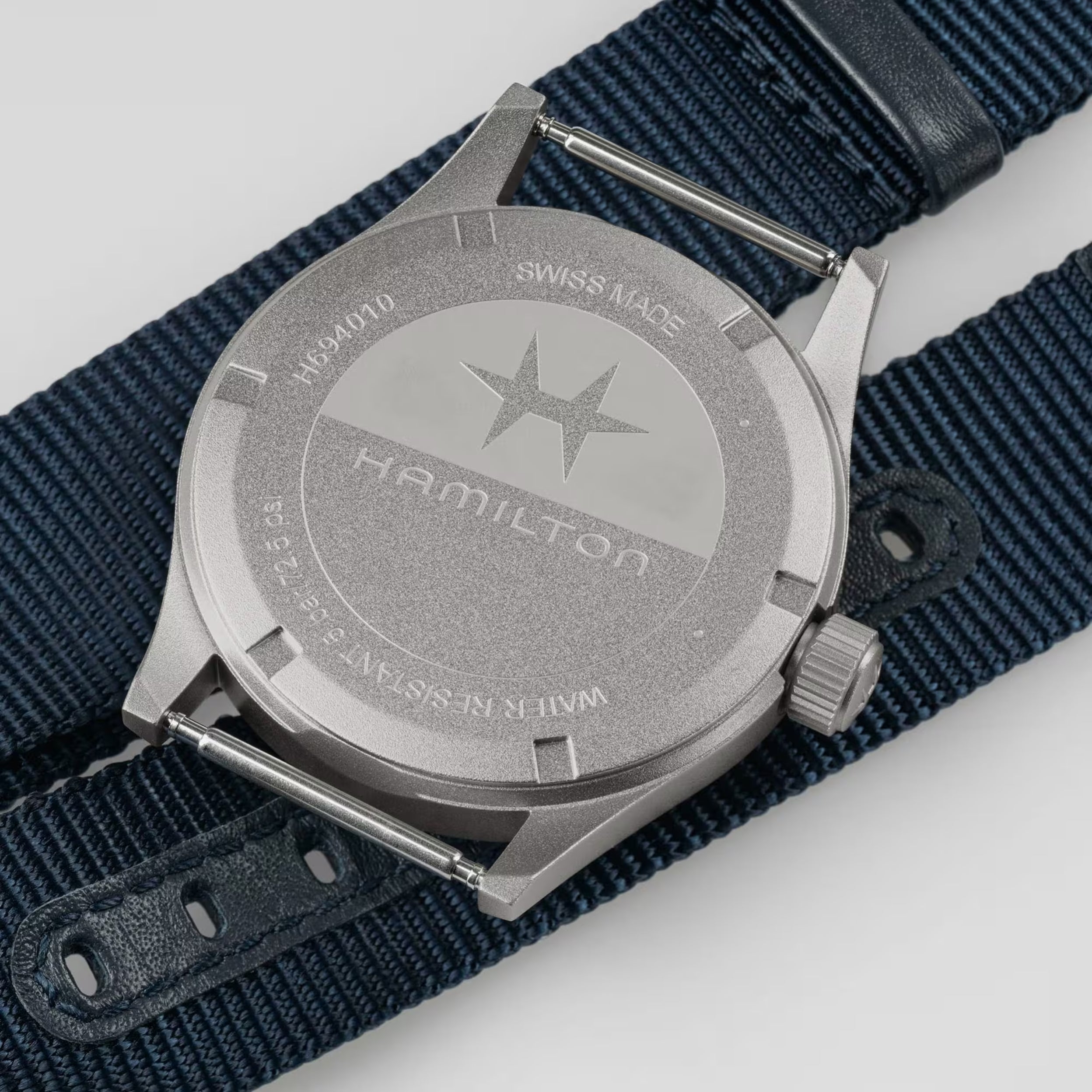 Hamilton Khaki Field Quartz Blue Dial Fabric Strap Men's Watch H69401940