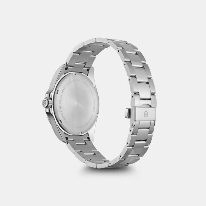 Victorinox Fieldforce Matt Black Dial With Silver Bracelet Men's Watch 241849