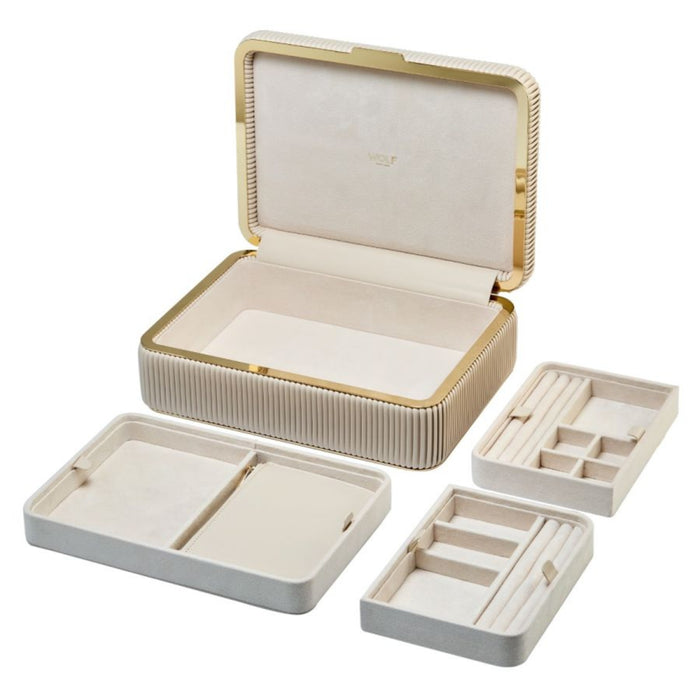 Wolf Bella Bone Medium Jewelry Box 781053