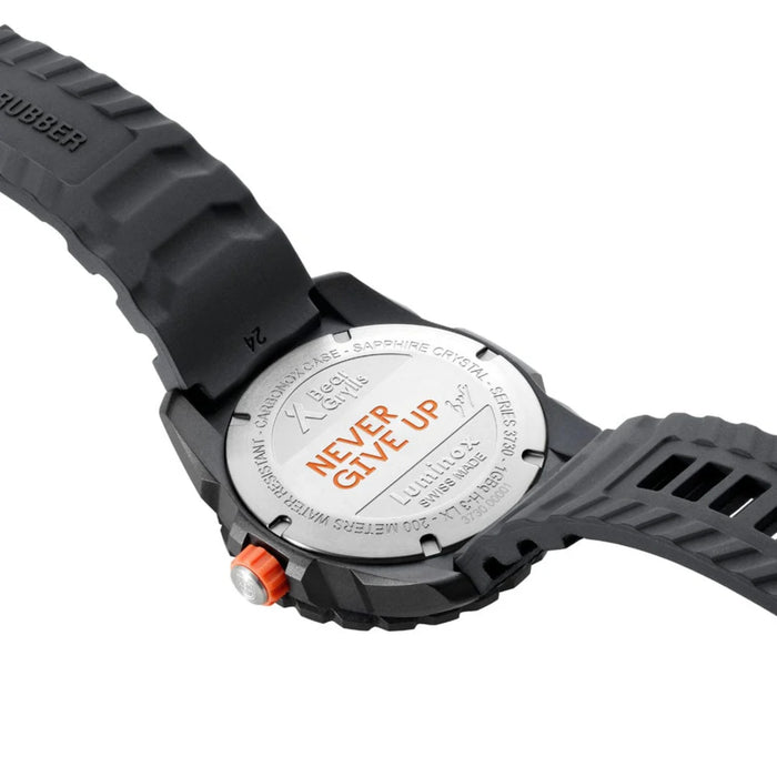 Luminox Bear Grylls Survival Mountain 43mm Lightweight Black Dial With Orange Crown Men's Watch XB.3739
