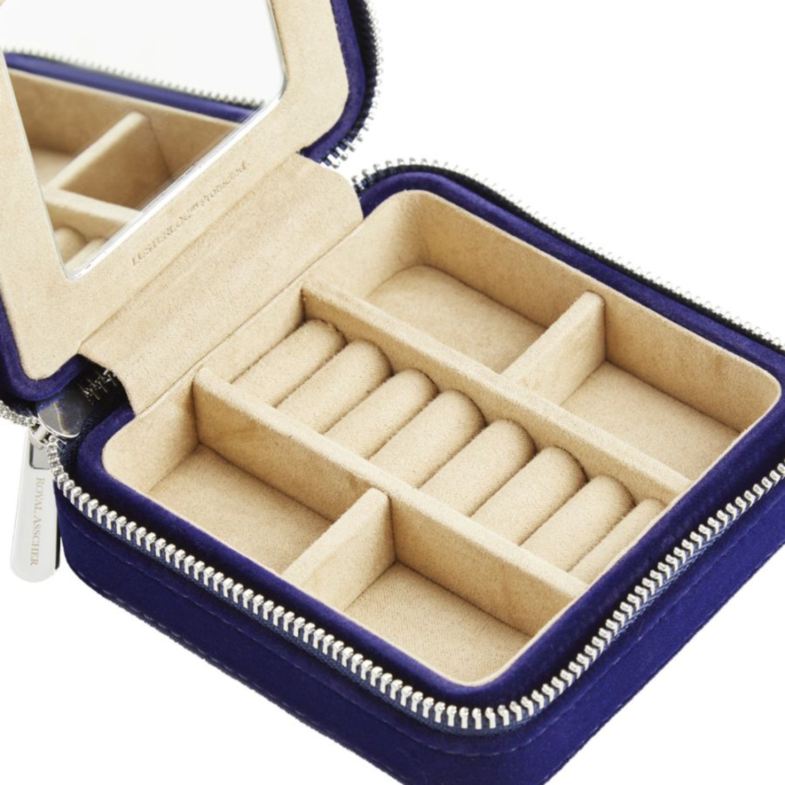 Wolf Blue Royal Asscher Square Jewelry Zip Case 394003