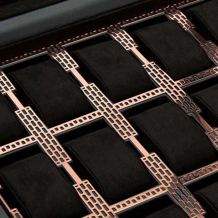 Wolf Axis 15 Copper Vegan Leather Watch Box 488316