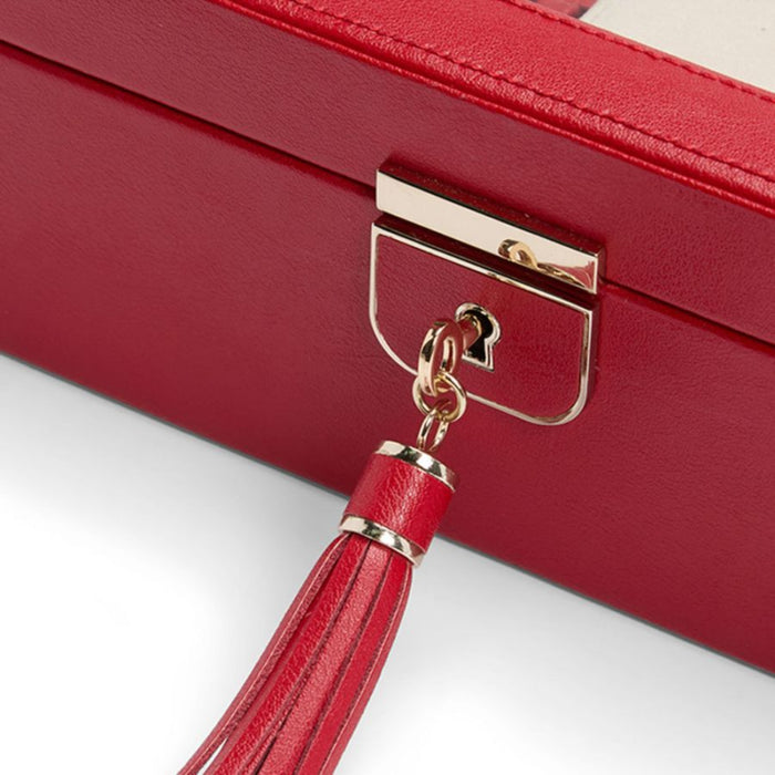 Wolf Palermo 6 Piece Red Leather Watch Box 213872