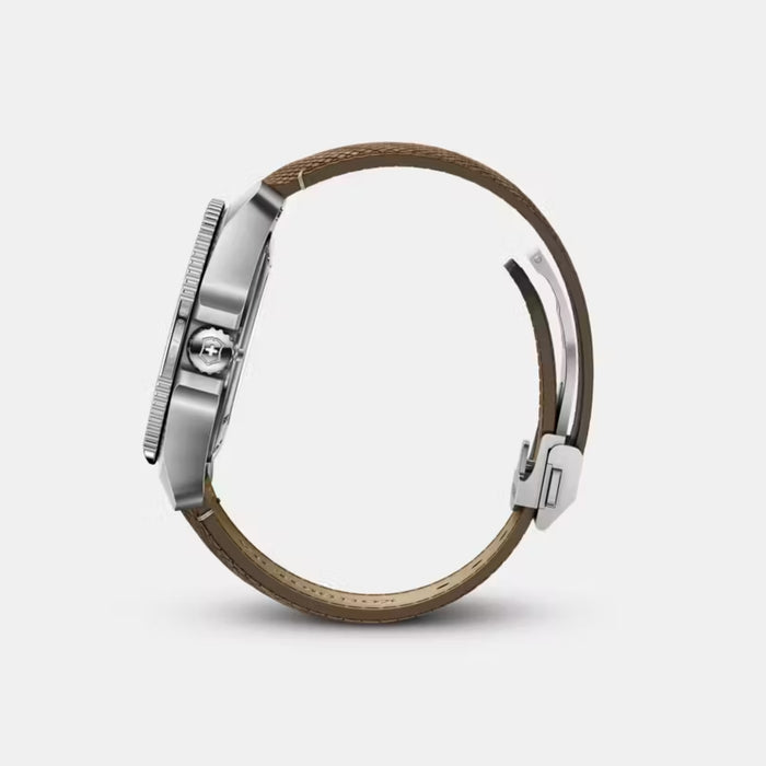 Victorinox Journey 1884 Automatic Matt Blue Dial With Brown Wood Strap Men's Watch 241980.1