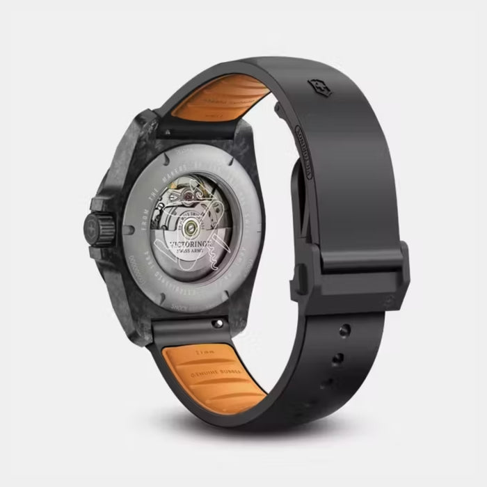 Victorinox I.N.O.X. Automatic Matt Black Dial With Titanium Caseback Men's Watch 242023.1