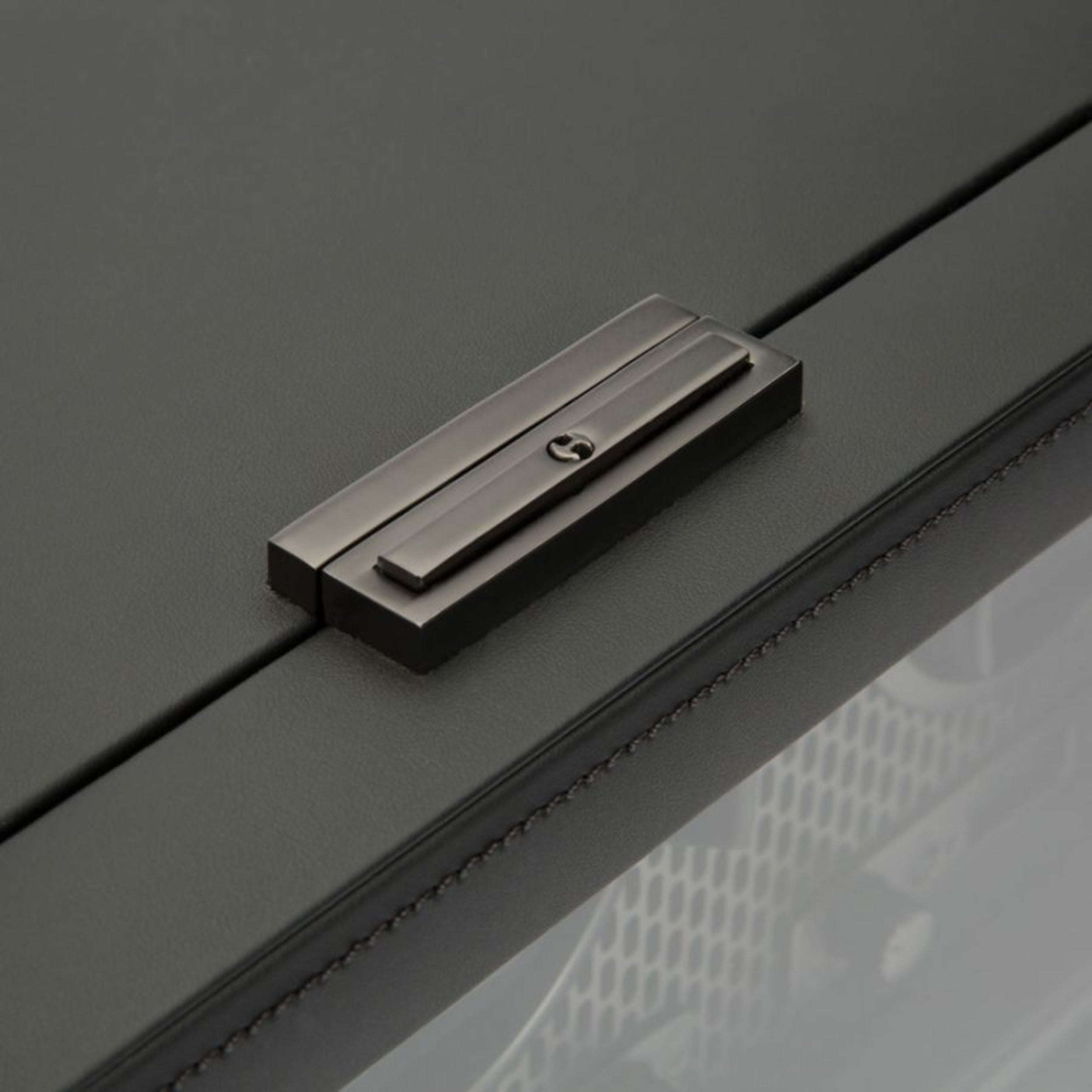 Wolf Axis Powder Coat Vegan Leather 8 Piece Watch Winder 469703