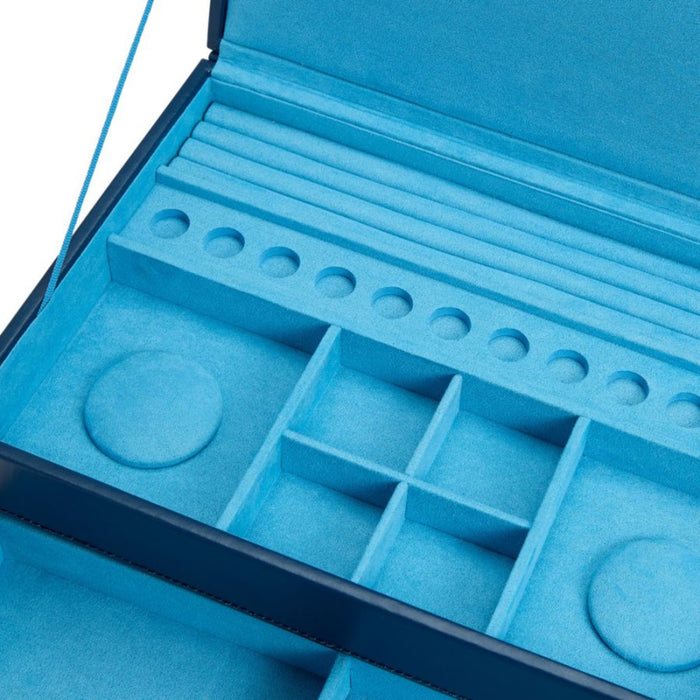 Wolf Sophia Indigo Jewelry Box with Drawers 392017
