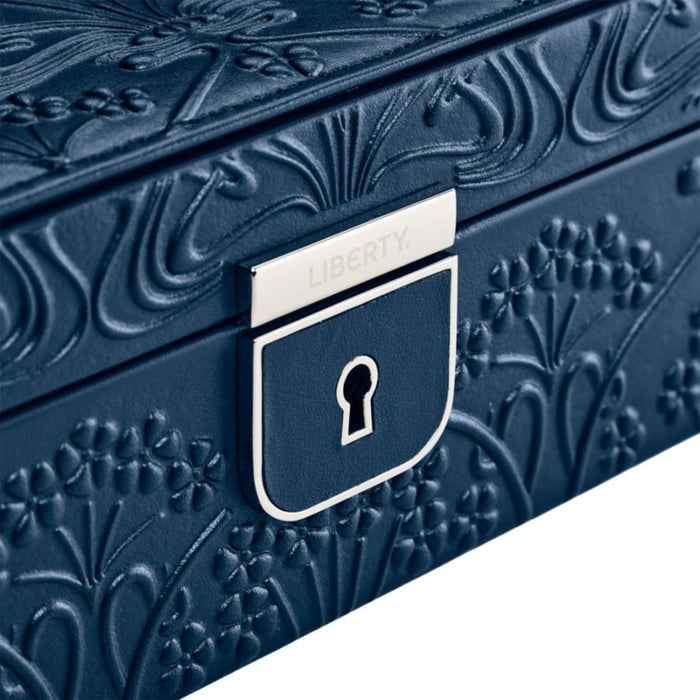 WOLF X LIBERTY All Over Lanthe Medium Jewelry Box - Navy 381117