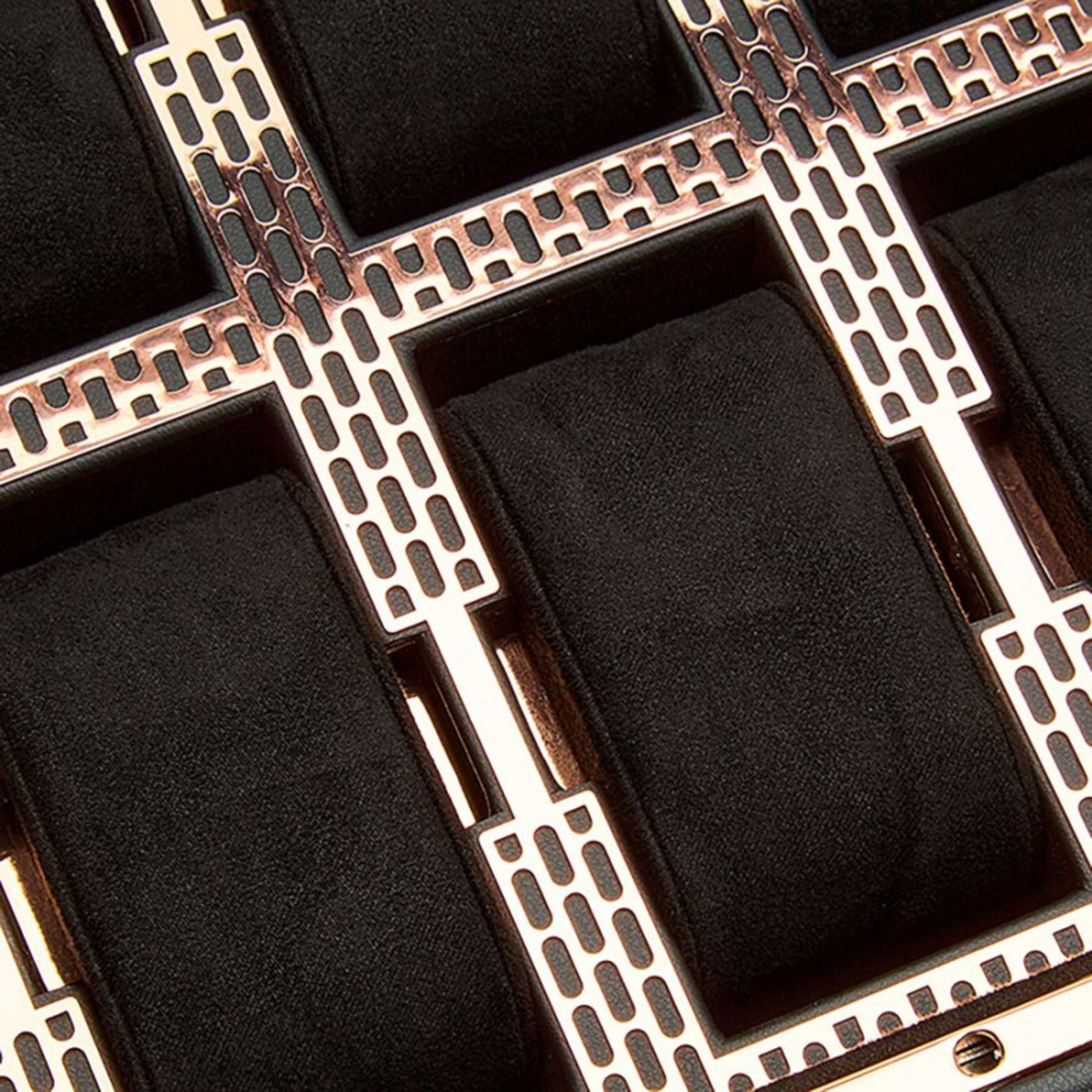 Wolf Axis 10 Piece Copper Watch Box with Drawer 488216