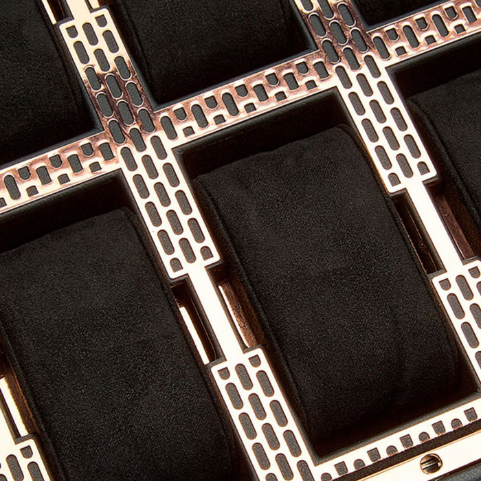 Wolf Axis 10 Piece Copper Watch Box with Drawer 488216