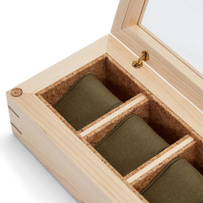 Wolf Analog: Shift Wood Flatiron II 5-Piece Watch Box 710211
