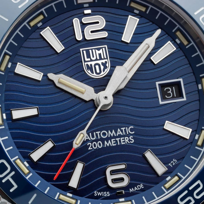 Luminox Pacific Diver Automatic Blue Textured Dial & Bezel 42mm Men's Dive Watch XS.3104