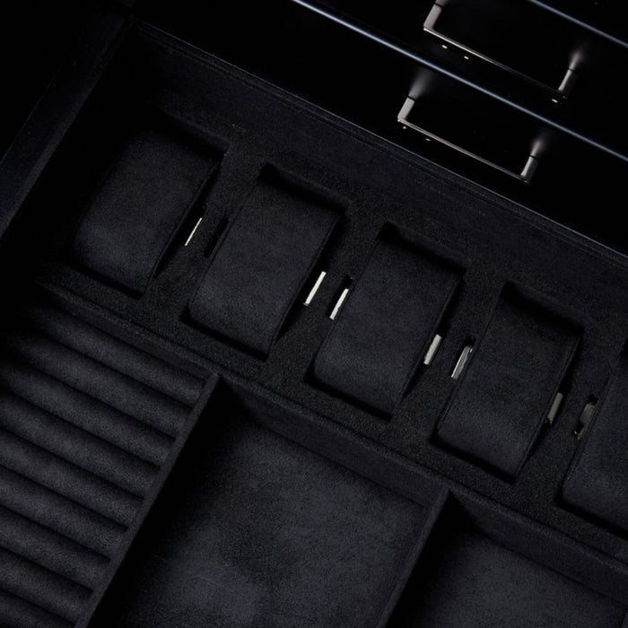 Wolf Atlas Gunmetal Gloss Exterior 12 Piece Winder Safe 491202