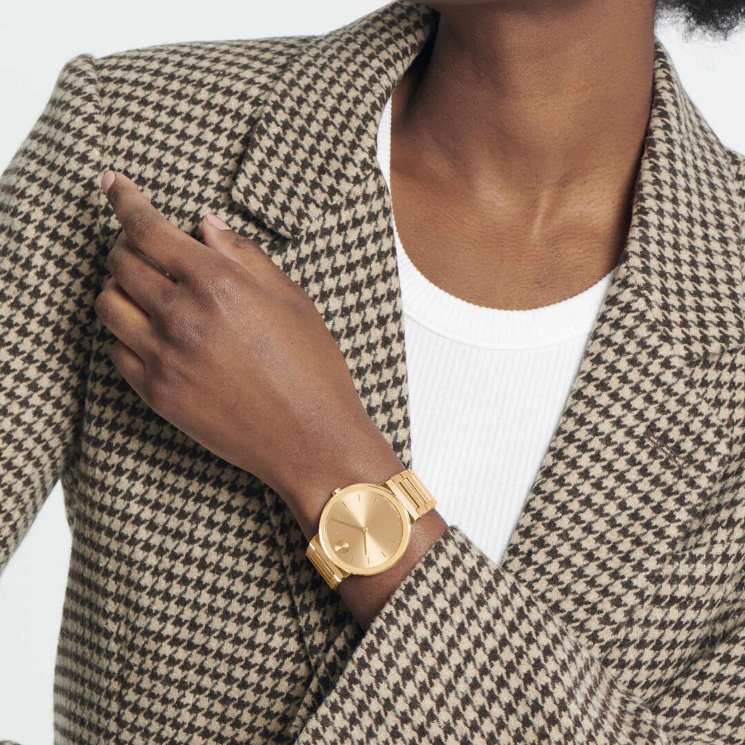 Movado Bold Horizon Caffeine Dial Light Rose Gold Unisex Watch 3601267